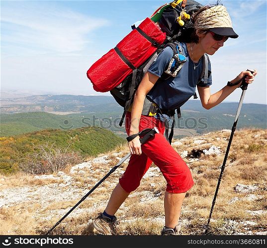 Girl in hike