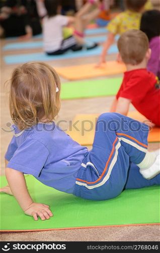 girl is engaged in gymnastics 2