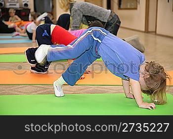 girl is engaged in gymnastics 4