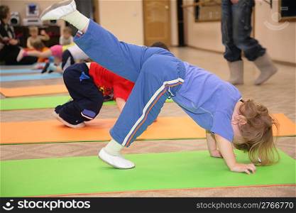 girl is engaged in gymnastics 5