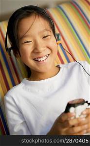Girl Listening to MP3 Player