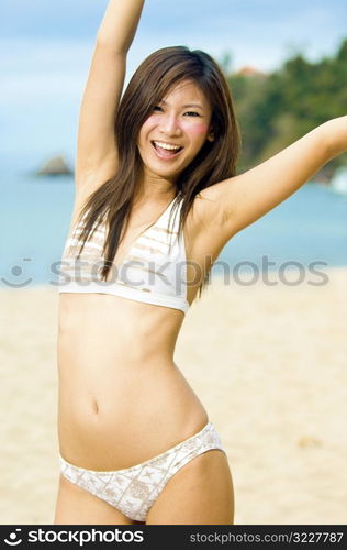 Girl On Beach