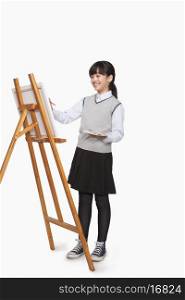 Girl painting