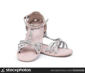 girl shoes isolated on white
