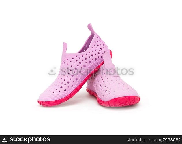 girl shoes isolated on white