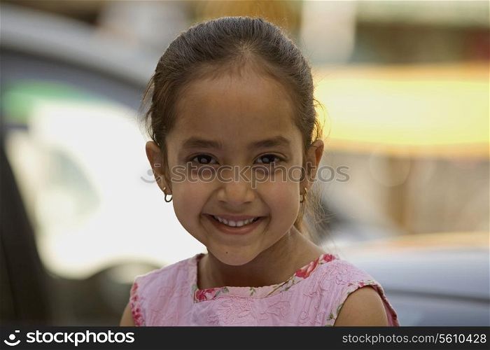 Girl smiling
