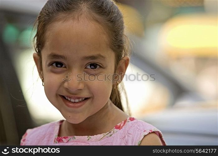 Girl smiling