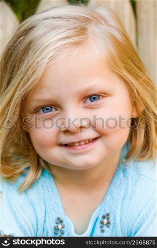 Girl smiling, close-up, portrait