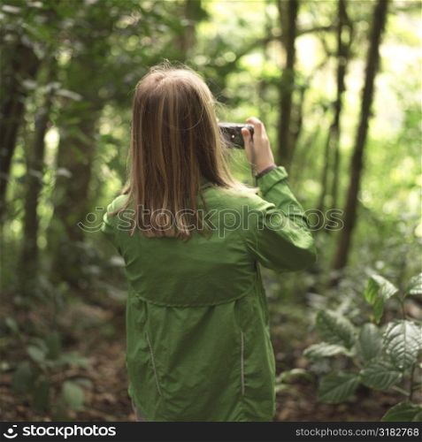 Girl taking pictures