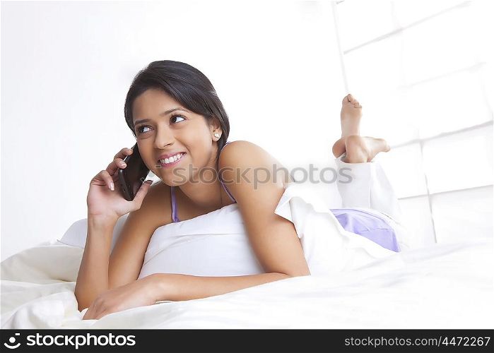 Girl talking on mobile phone