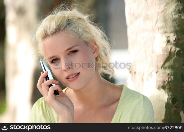 Girl talking on the phone
