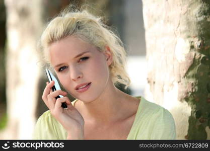 Girl talking on the phone