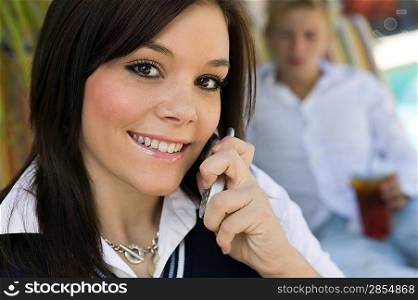 Girl Using Cell Phone