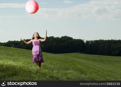 Girl with a ball