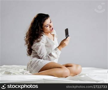 Girl with a cellphone