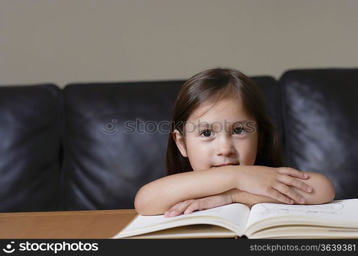 Girl with book