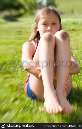 Girl with Dirty Knees