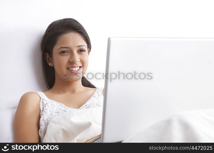 Girl with laptop