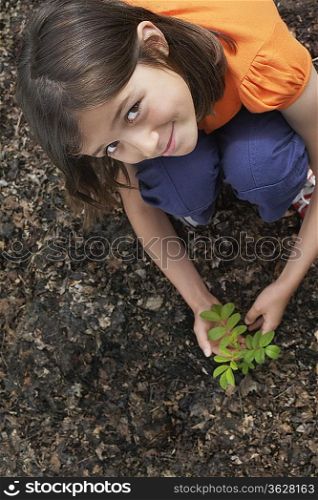 Girl with Seedling