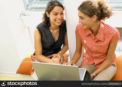 Girls at computer