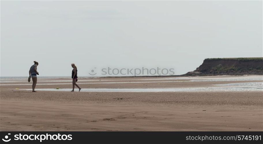 Girls on the beach, Victoria, Prince Edward Island, Canada