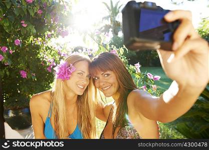 Girls taking a photo of each other