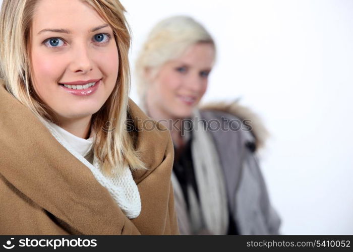 girls with coats