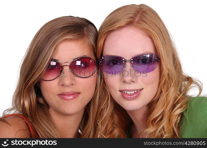 Girls with sunglasses