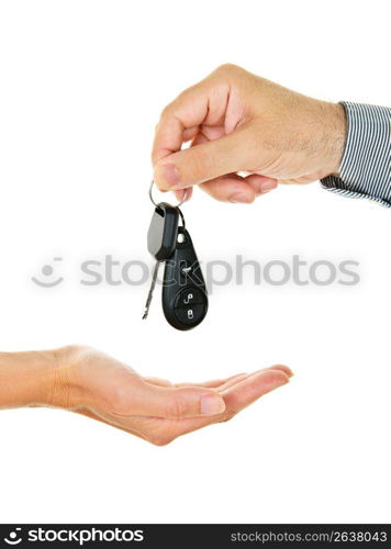 Giving car key
