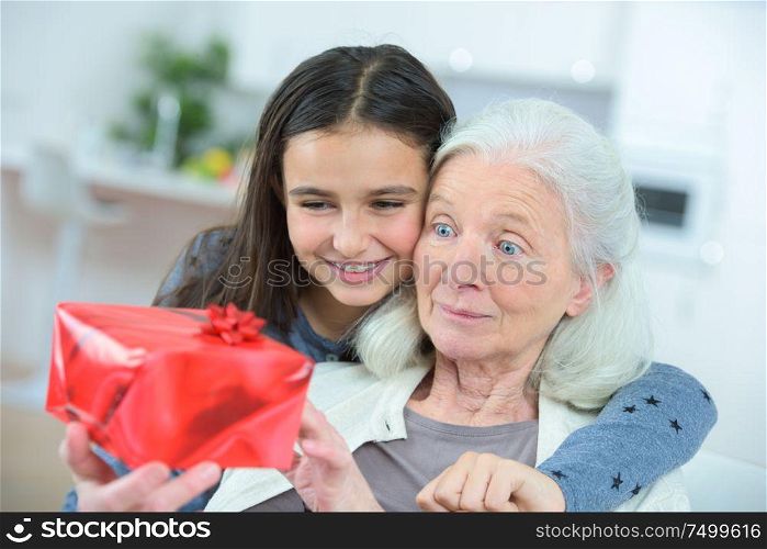 Giving grandma a gift