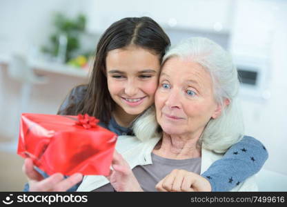 Giving grandma a gift
