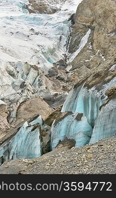 Glacier in Iceland in spring time