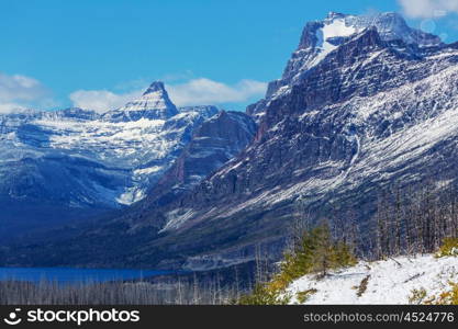 Glacier National Park, Montana. Winter.