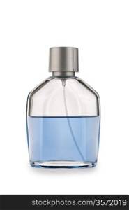 glases perfume bottle isolated