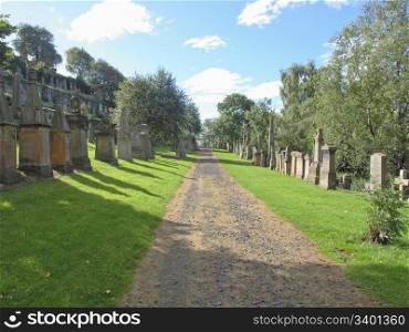 Glasgow necropolis. The Glasgow necropolis, Victorian gothic garden cemetery in Scotland