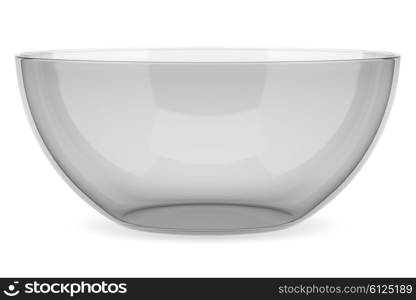 glass bowl isolated on white background