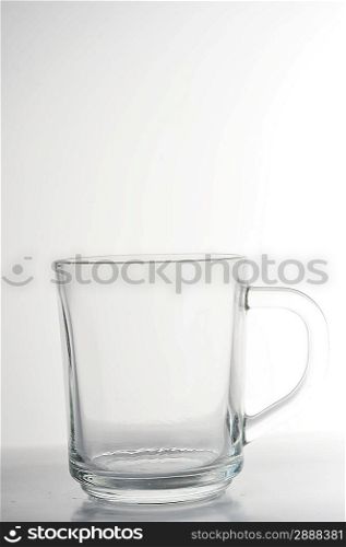 glass cup for drink isolated