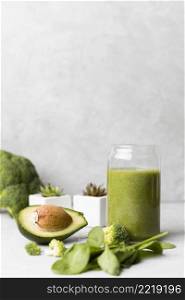 glass delicious avocado smoothie