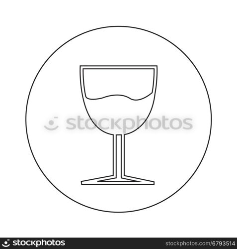 Glass Drink Icon Illustration design