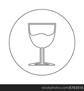 Glass Drink Icon Illustration design