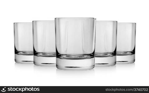 Glass for brandy isolated on a white background