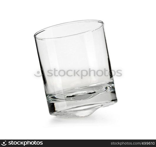 glass isolated on white with clipping path