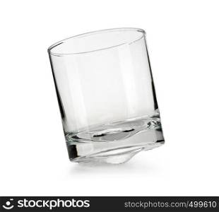 glass isolated on white with clipping path