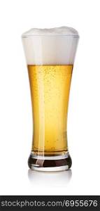Glass of beer. Glass of beer . Glass of beer isolated on a white background