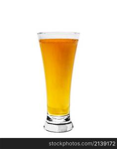 glass of beer isolated on white background. glass of beer