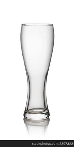 Glass of drinking beer isolated on a white background. Glass on a white background