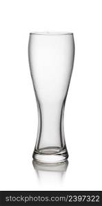 Glass of drinking beer isolated on a white background. Glass on a white background
