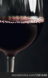 Glass Of Red Wine Close-Up