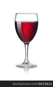Glass of red wine. Glass of red wine isolated on a white background