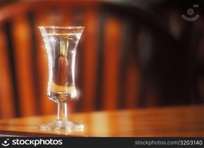 Glass of tequila on the table, Amsterdam, Netherlands